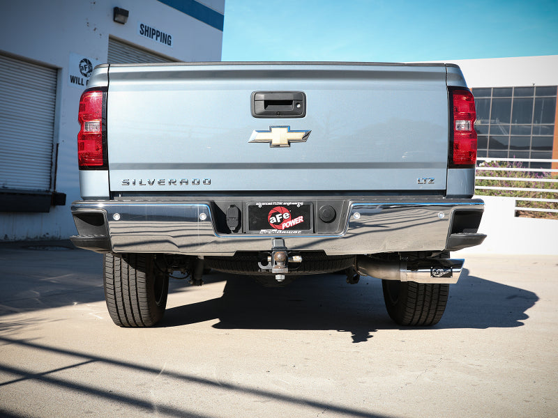 aFe Apollo GT Series 4in 409SS Cat Back Exh System Polished Tip 14-18GM Silverado 1500 V8-6.2L - #49-44116-P