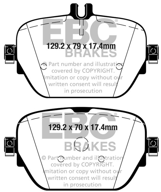 EBC 2019+ Mercedes-Benz CLS53 AMG (C257) 3.0L Turbo Redstuff Rear Brake Pads DP32314C