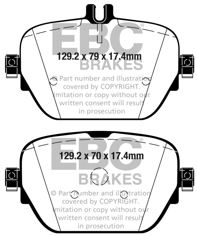 EBC 2019+ Mercedes-Benz CLS53 AMG (C257) 3.0L Turbo Yellowstuff Rear Brake Pads DP42314R