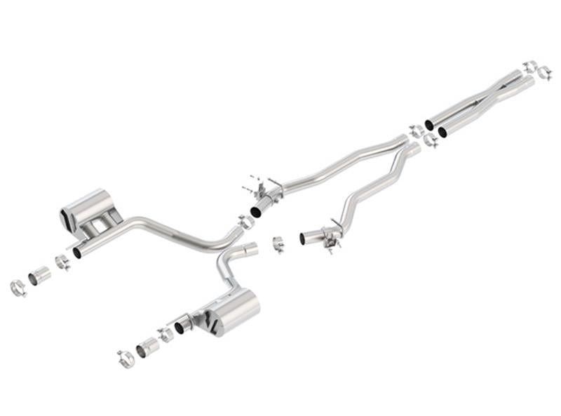 Borla 140672 15-16 Dodge Charger SRT 392 6.4L No Tip Single Split Rear Exit ATAK w/ Valves Exhaust - #140672