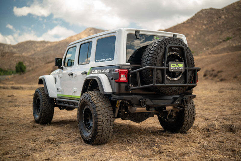 DV8 18-25 Jeep Wrangler JL Body Mounted Tire Carrier - #TCJL-14