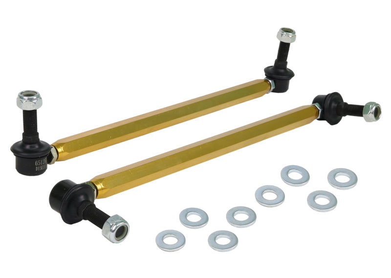 Whiteline KLC201 Front Sway Bar Links for 2011-2016 Hyundai Genesis, 2011-2016 Hyundai Genesis Coupe, 2012-2015 Chevrolet Camaro and More