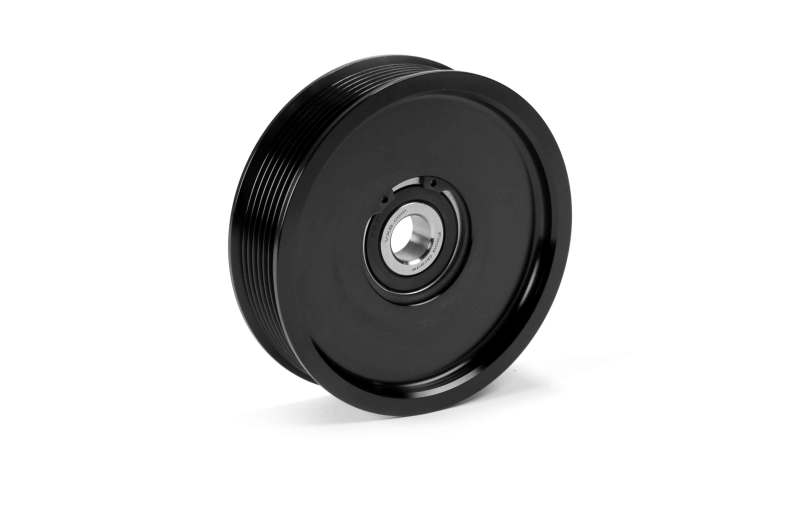 Fleece Performance FPE-34657-BLK-SPK for 03-18 Dodge 2500/3500 Cummins Upper Fan Pulley Idler (Black Contrast)