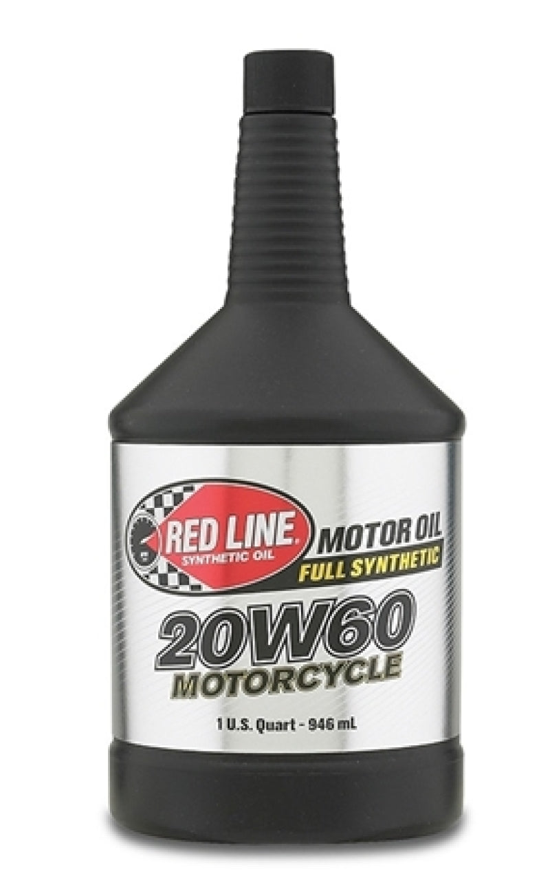 Red Line 12604 20W60 Motorcycle Oil - Quart (12 Pack)