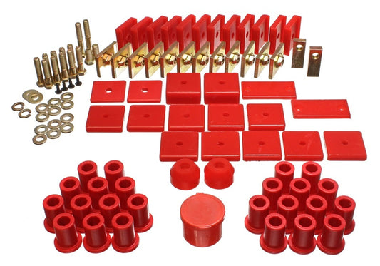 Energy Suspension for FJ40 Land Cruiser Red Hyper-Flex Bushing Set 8.18105R