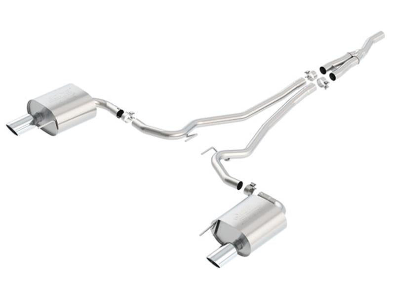 Borla 140585 Atak Cat Back 15-17 Ford Mustang 2.3L EcoBoost MT/AT 2.25in pipe 4in tip - #140585