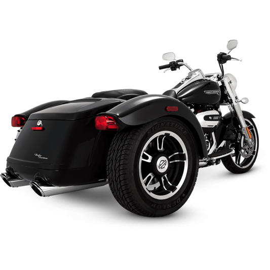 Vance & Hines 16798 Twin Slash Slip-Ons Chrome for 2015-2016 Harley-Davidson Trike