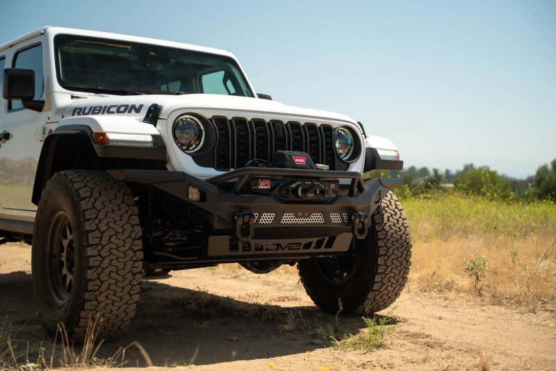 DV8 Offroad 07-18 Jeep Wrangler JK / 18-23 Wrangler JL / 20-23 Gladiator JT MTO Series Front Bumper - #FBJL-12