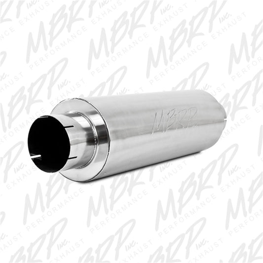 MBRP M2220A Universal Muffler - 5" in/out, 8" body, 31" overall, Quiet Tone | Aluminized