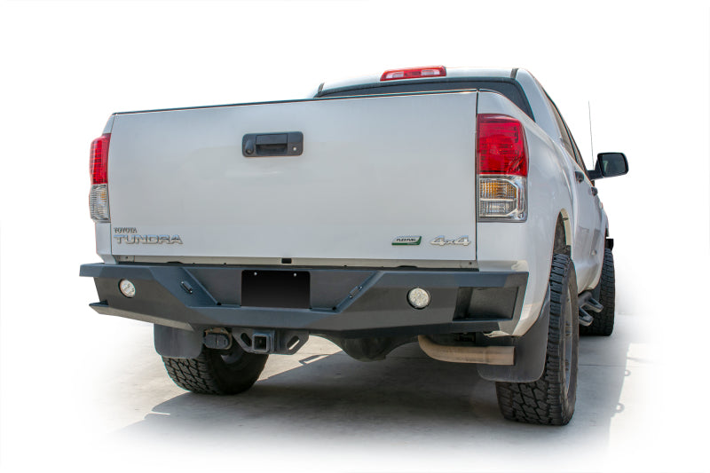 DV8 Offroad 07-13 Toyota Tundra Rear Bumper Winch Ready - Black Powdercoat - #RBTT2-02