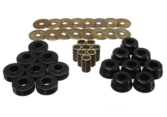 Energy Suspension for GM Body Mount Set With Hardware - Black 3.4126G