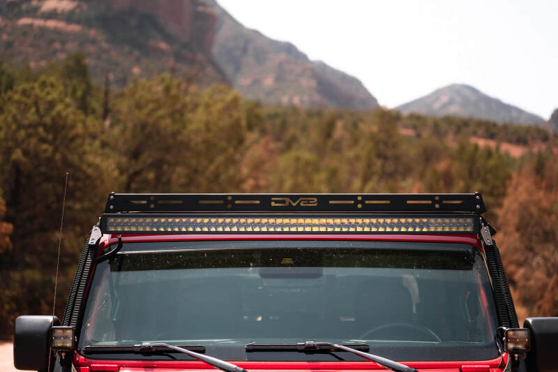 DV8 Offroad 07-18 Jeep Wrangler JK 4 DR / JL 2 DR & JT / 18+ Gladiator Roof Rack - #RRJL-02