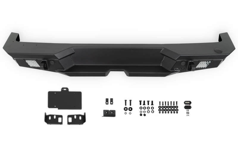 DV8 Offroad 2018 Jeep Wrangler JL MTO Series Rear Bumper w/ Optional Tire Carrier - #RBJL-13