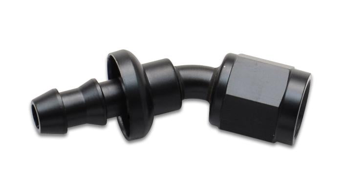 Vibrant Push-On 30 Degree Hose End Elbow Fitting Size -10AN