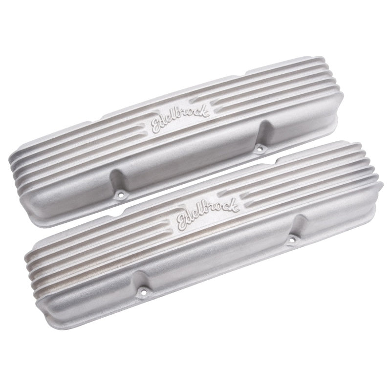 Edelbrock 41459 Valve Cover Classic Series Chevrolet 1959-1986 262-400 CI V8 without Breather Holes