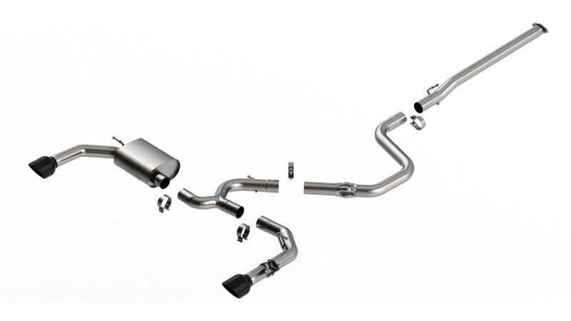 Borla 140925BC 22-23 Hyundai Elantra N 2.0L 4 CYL. Turbo AT/MT ATAK Catback Exhaust Black Chrome - #140925BC
