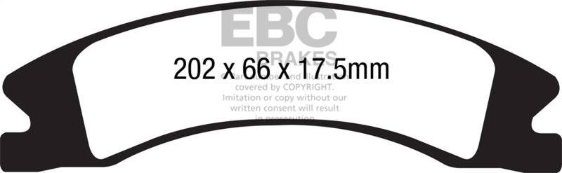 EBC 15+ Cadillac Escalade Ext/Esv 6.2 2WD Greenstuff Front Brake Pads DP61885