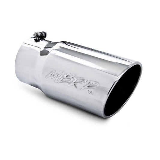 MBRP T5075 Exhaust Tip - 6" OD Angled Rolled End 5" inlet 12" length | T304 Stainless