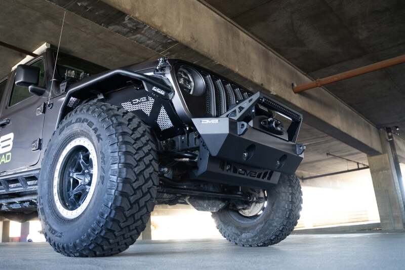 DV8 Offroad 18-23 Jeep Wrangler JL/JT Front Bumper Sway-Bar Disconnect Motor Skid Plate - #SPJL-02