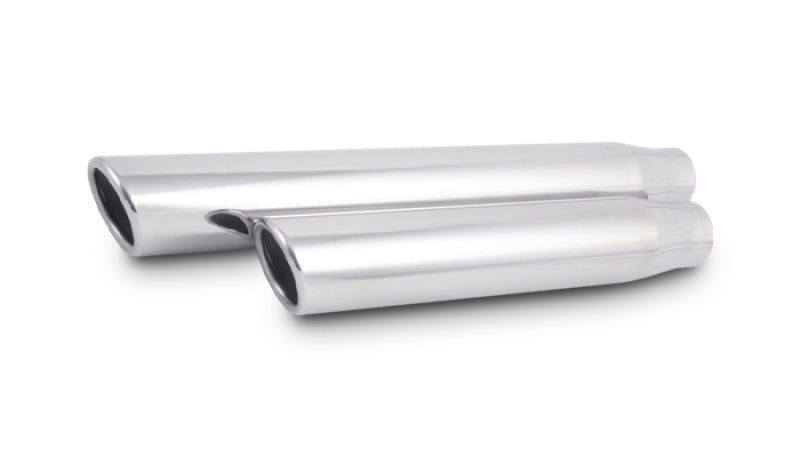 Vibrant 3in Round SS Truck/SUV Exh Tip (Single wall Angle Cut Rolled Edge)