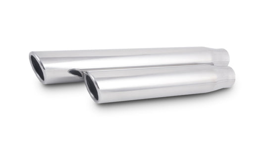 Vibrant 3.5in Round SS Truck/SUV Exh Tip (Single wall Angle Cut Rolled Edge)