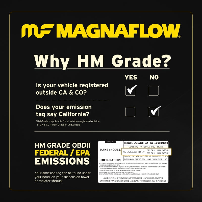 MagnaFlow 99659HM Conv Univ 3inch C/C 5inch spun body - #99659HM