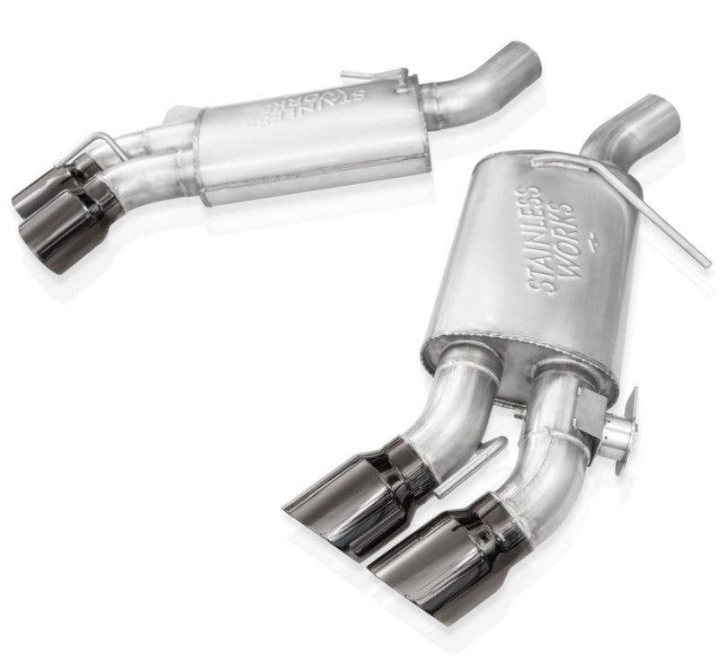 Stainless Works for 2016-2024 Camaro SS 3in Redline Factory Connect Axle Back with Valve