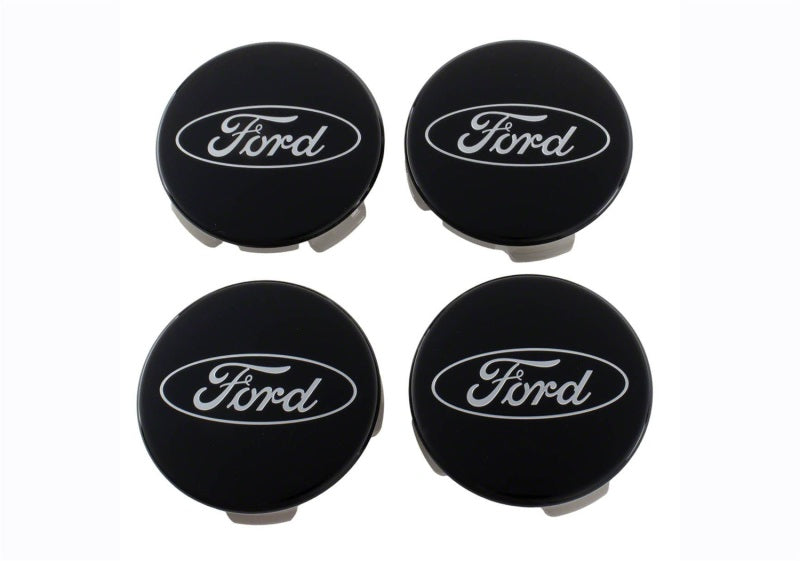 Ford Racing for Ford Truck/SUV Black And Chrome Wheel Center Cap Kit
