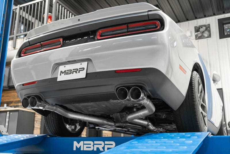 MBRP 15-16 Dodge Challenger RT 5.7L T304 3in Cat-back CF - Street