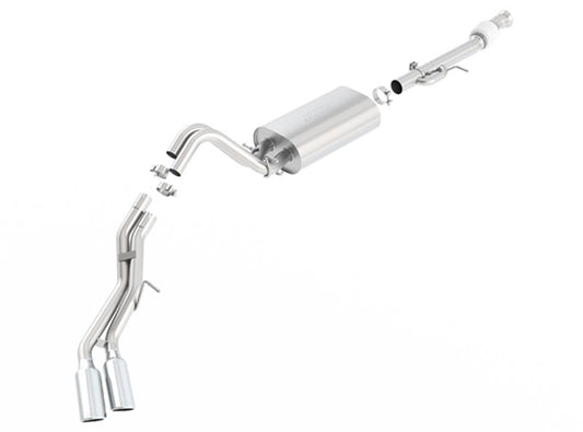 Borla 140560 15-16 Cadillac Escalade ESV 6.2L Auto Trans Dual Round Rolled Truck Side Exit Catback Exhaust - #140560