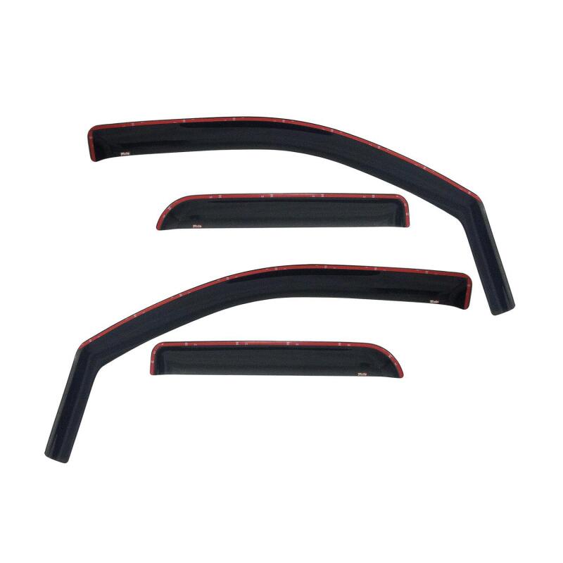 Westin 72-35493 In-Channel Wind Deflector 4-Piece for 2002-2008 Dodge Ram Quad Cab Smoke
