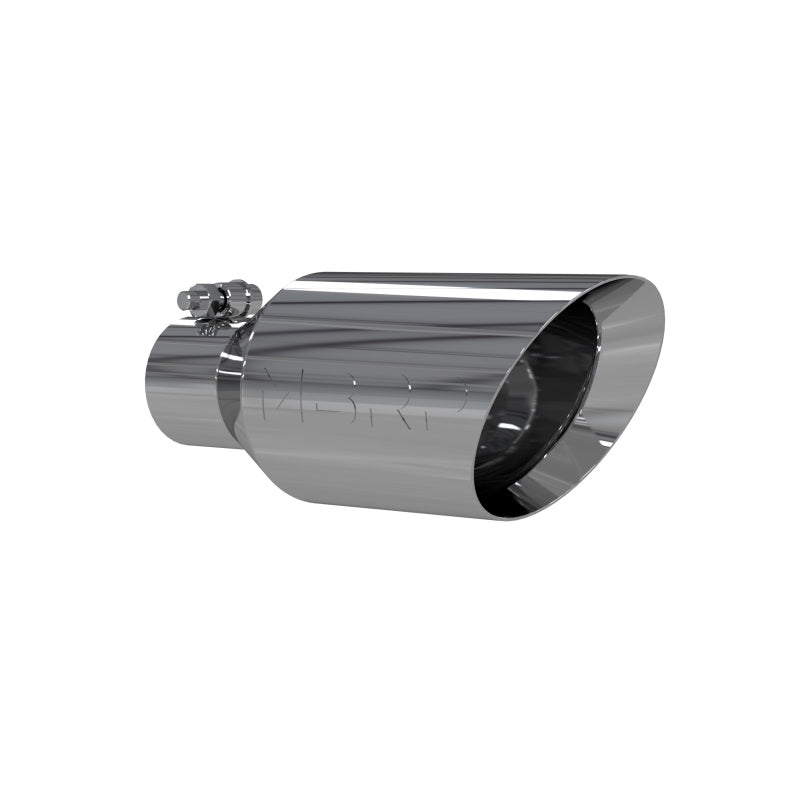 MBRP T5161 Exhaust Tip - T304 Stainless Steel DW Angle Rolled End Tip; 2.5 " ID; 4.5" OD; 11" length | T304 Stainless