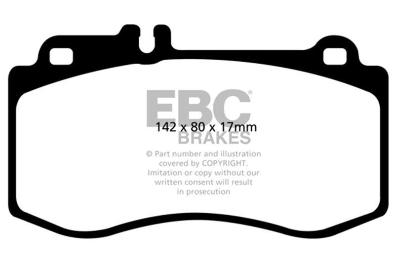 EBC 10+ Mercedes-Benz E350 3.5 AMG Sport Package Redstuff Front Brake Pads DP31857C