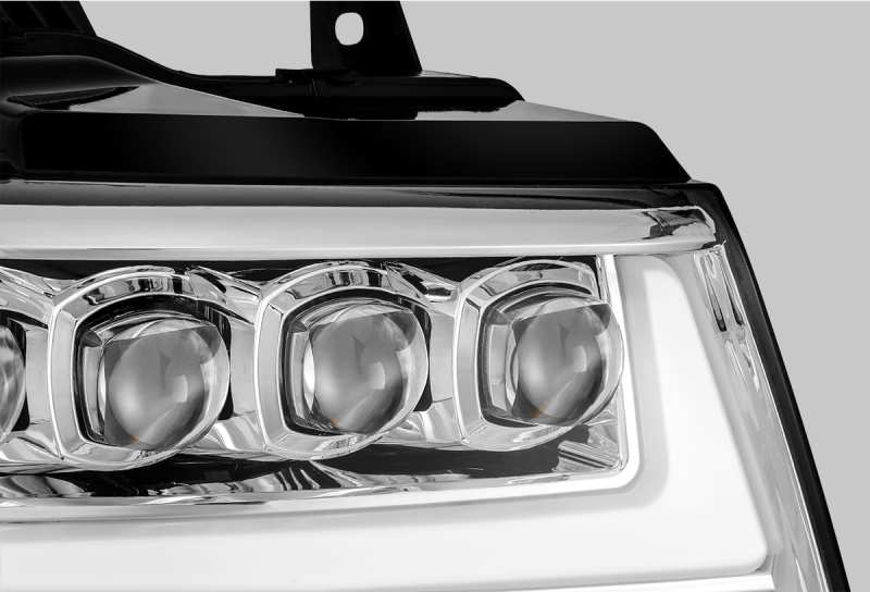 AlphaRex 880286 07-13 Chevrolet Avalanche NOVA LED Projector Headlights Plank Style Design Chrome w/Activation Light/DRL