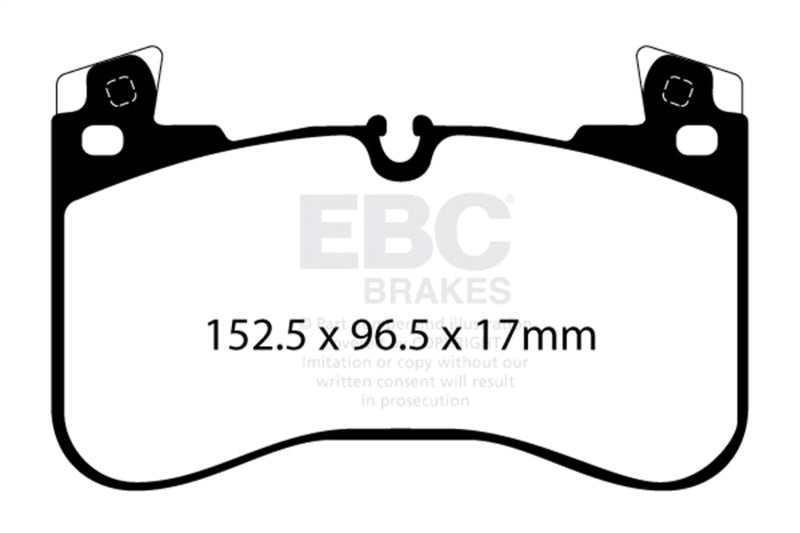 EBC 2020-2027 Land Rover Defender 90 P300 2.0T Extra Duty Front Brake Pads ED92401