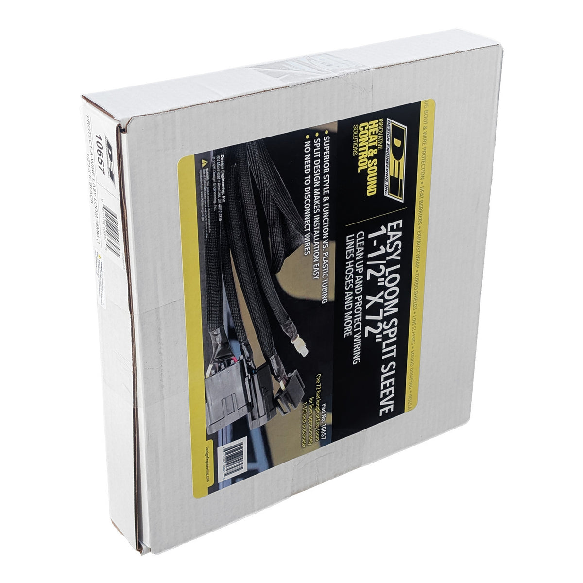 DEI Split Wire Sleeve Easy Loom 38mm-1 1/2in x 6 Black