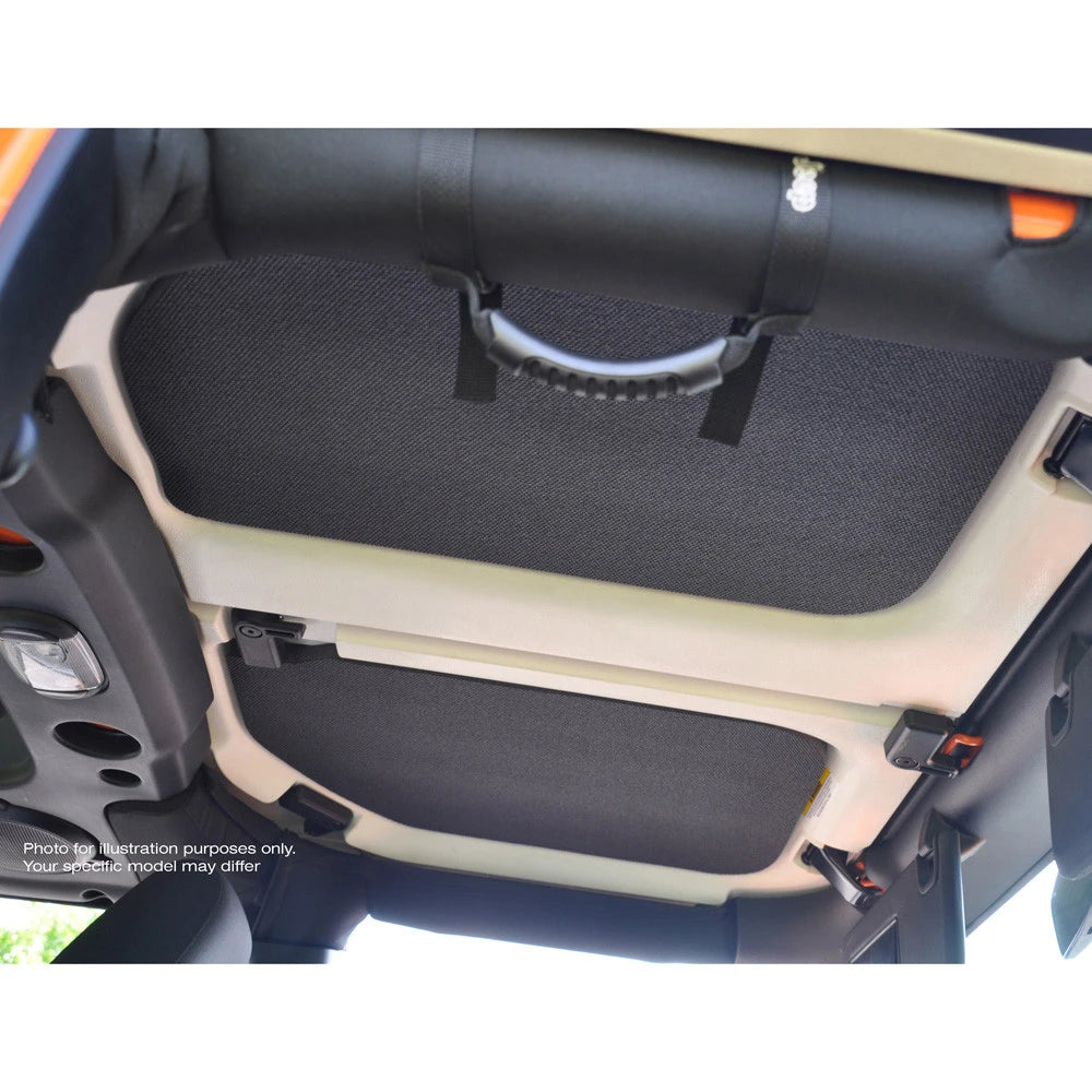 DEI for 2020-2022 Jeep Gladiator JT 4-Door Boom Mat Complete Headliner Kit - 7 Piece - Black