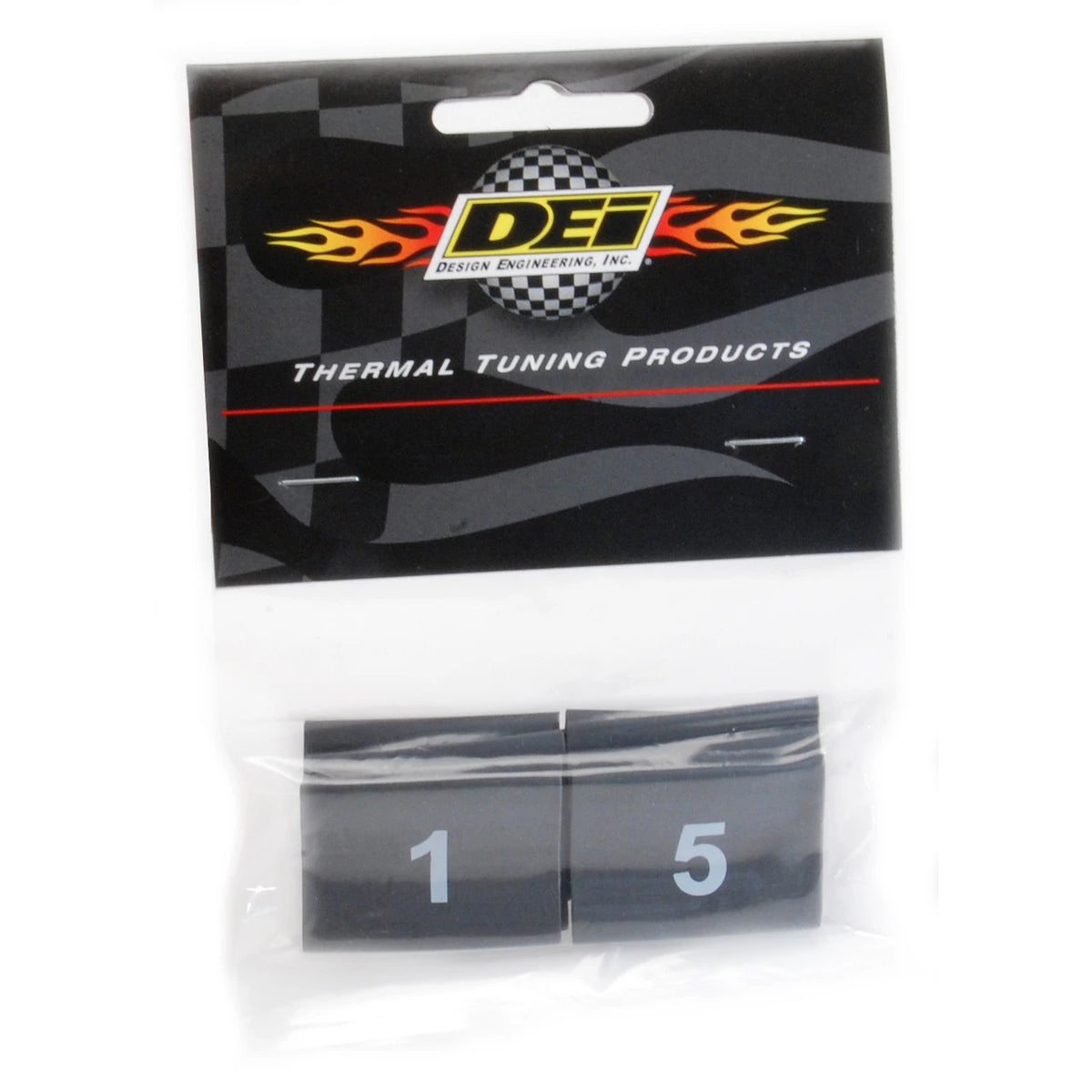 DEI Wire Markers 8 Piece Set Numbered 1-8 - Black