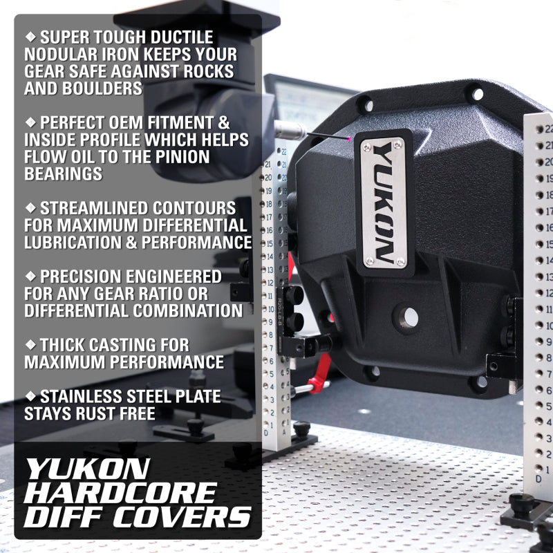 Yukon Gear & Axle YHCC-AAM11.5 Hardcore Diff Cover for 11.5in & 11.8in GM Dodge Ram