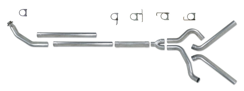 Diamond Eye K4214A-RP 4in Turbo-Back Exhaust Muffler Replacement Pipe - 1994-2002 Dodge Ram 2500/3500 | Aluminized