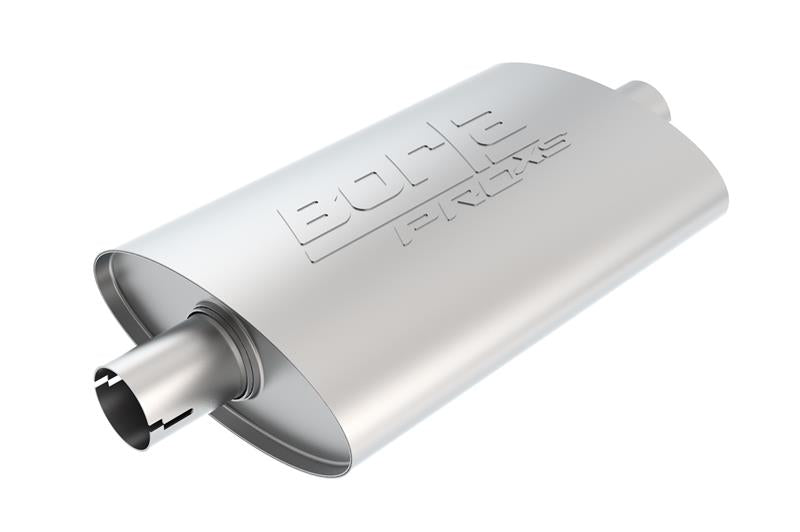 Borla 400496 Universal Pro-XS Oval 2.5in Inlet/Outlet Center/Center Notched Muffler - #400496