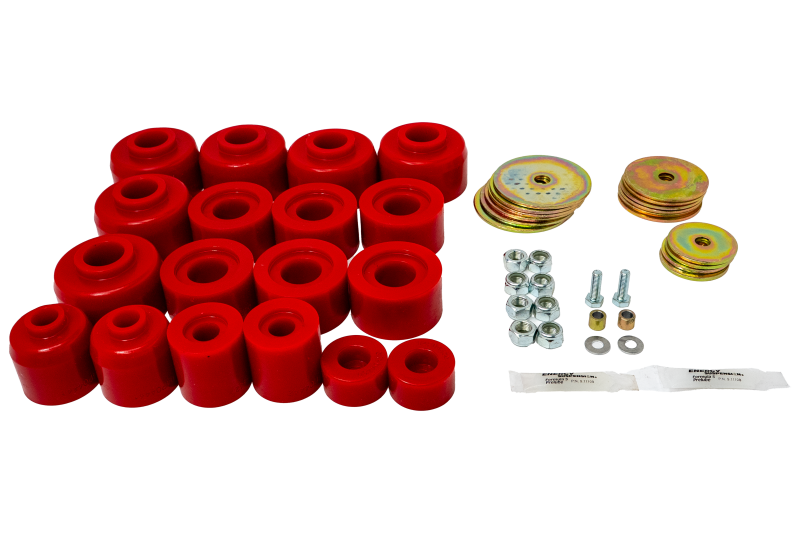 Energy Suspension for 10-24 Toyota 4Runner Body Mount Set - Red 8.4120R