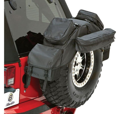 Bestop 87-95 Jeep Wrangler YJ Roughrider Spare Tire Organizer (Fits 38 To 40 Diameter Tire)