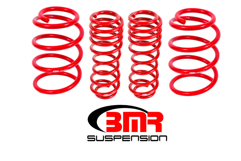 BMR 2007-2014 Shelby GT500 Performance Version Lowering Springs (Set Of 4) - Red