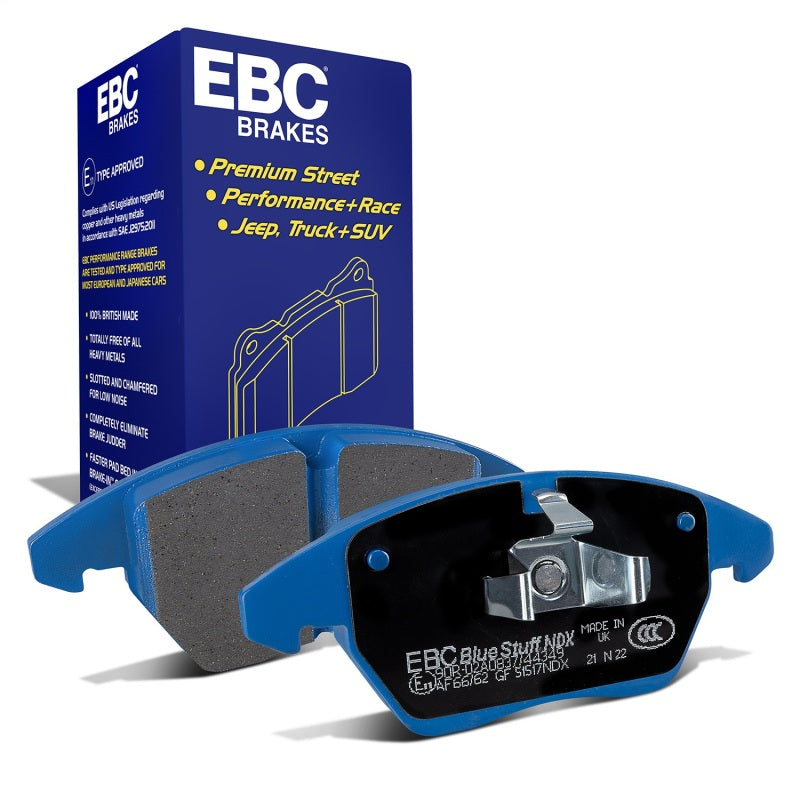 EBC 2006-2013 Audi A3 2.0T (Girling Rear Caliper) Bluestuff Front Brake Pads DP51517NDX