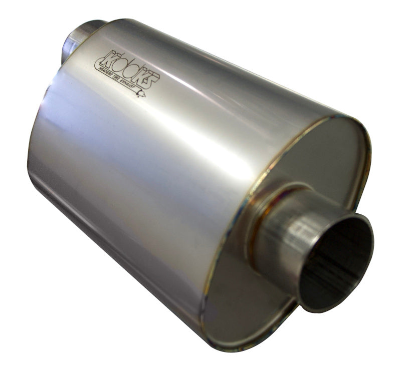 Kooks MUF-018 3in Oval Center/Offset Muffler 12in Long Body Stainless Steel