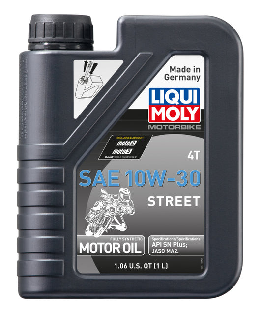 LIQUI MOLY 1L Motorbike 4T SAE 10W-30 Street (20418) - Pack of 6