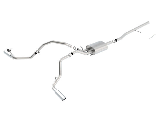 Borla 140545 14 Silv/Sierra C/B Exhaust S-Type 1500 5.3L V8 AT/MT 2&4WD Ext Cab Split Side Exit - #140545