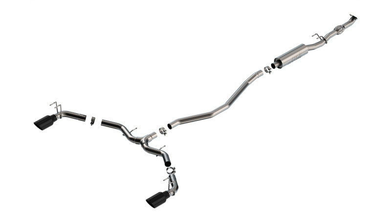 Borla 140922BC 2023 Integra/22-23 Civic Si 1.5L 4 CYL. MT FWD 4DR 2.50in S-Type Catback Exhaust Black Chrome - #140922BC