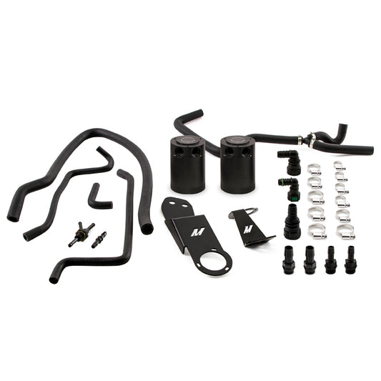 Mishimoto 2013+ Cadillac ATS 2.0T Baffled Oil Catch Can Kit - Black - #MMBCC-ATS4-13SBE